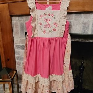 Ricrac & Ruffles monogram dress